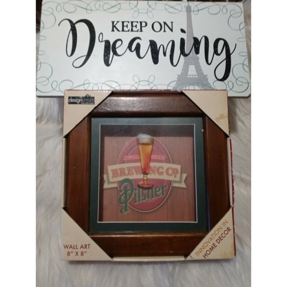 Atlantic Brewing Co Pilsner Shadow Box Wall Art 8" - Picture 4 of 10